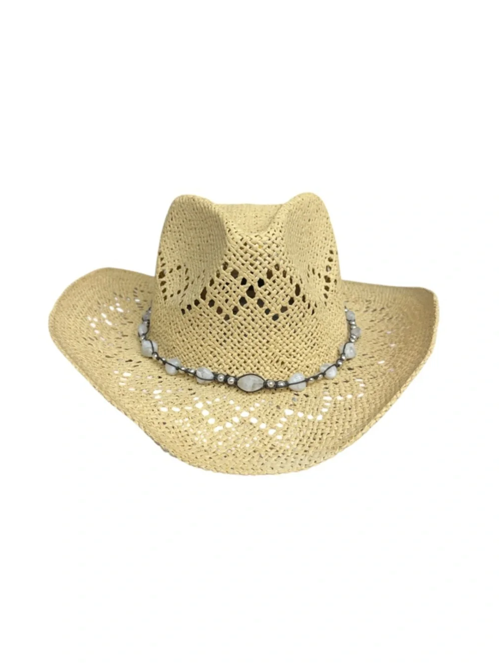 Classic Women's Straw Cowboy Hat - Cream